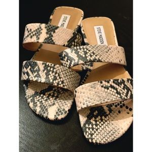 Steve Madden Flats Snakeskin Sandal